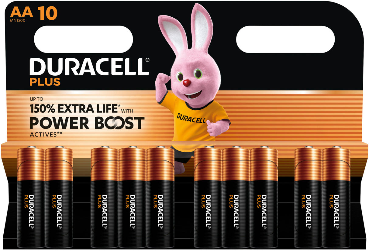 Duracell Plus Power Boost MN1500 Mignon AA Batterie 10er Blister 5000394176201