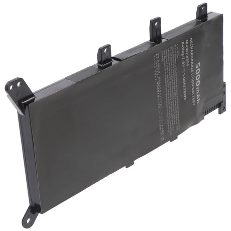 AccuCell 5000mAh Akku passend für ASUS X555, C21N1347, Li-Polymer, 7,6V, 38,0Wh, built-in, ohne Werkzeug