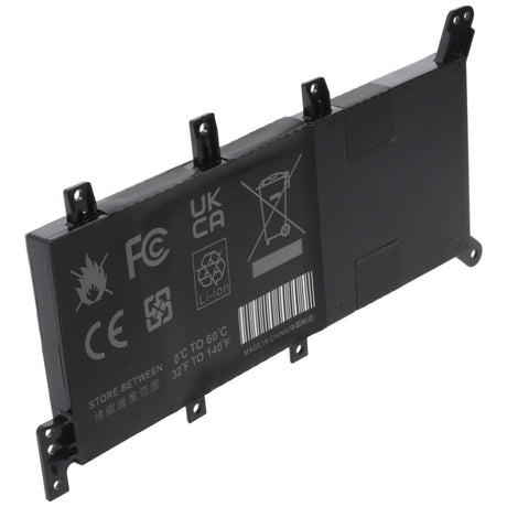 AccuCell 5000mAh Akku passend für ASUS X555, C21N1347, Li-Polymer, 7,6V, 38,0Wh, built-in, ohne Werkzeug