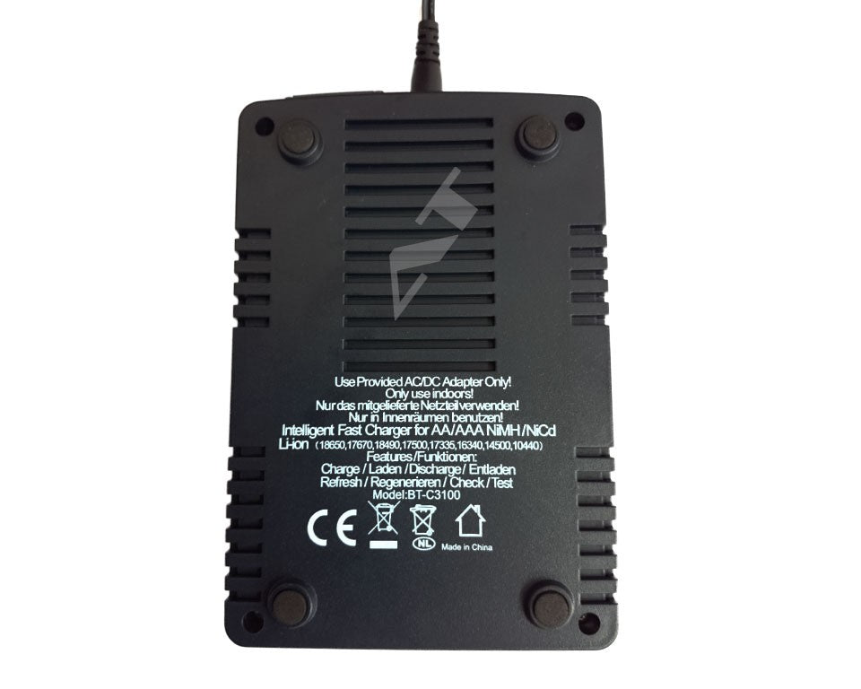 Opus Universalladegerät für Rundzellen BT-C3100 V2.2 für Li-Ion, NIMH, NiCd Akkus