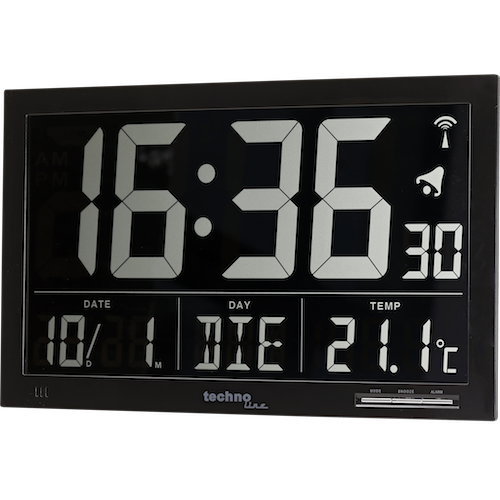 Technoline WS 8007 die moderne Funkwanduhr mit XXL Display Abmessungen 368 x 228 x 29mm