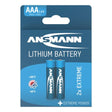 Ansmann Lithium Batterie Mignon, AAA, Lithium Extreme, 2er Blister