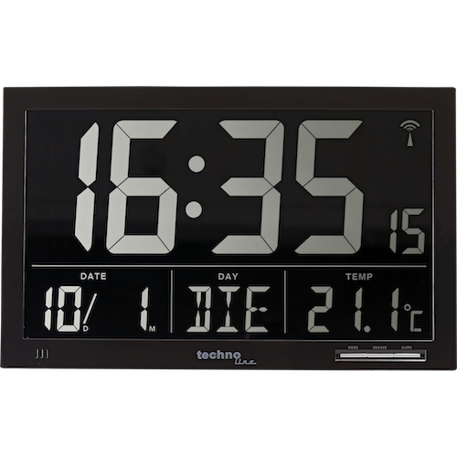 Technoline WS 8007 die moderne Funkwanduhr mit XXL Display Abmessungen 368 x 228 x 29mm