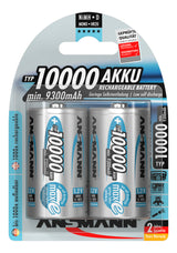 Ansmann NiMH-Akku Mono 10000mAh 2er Blister