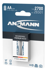 Ansmann NiMH-Akku Mignon 2700mAh 2er Blister