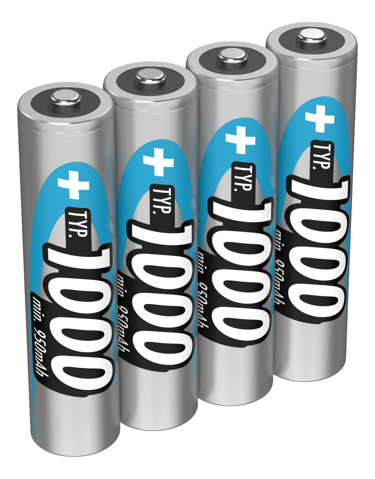 Ansmann NiMH-Akku Typ 1000 AAA Micro 950mAh 4er-Blister