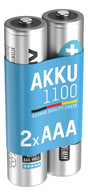 Ansmann NiMH-Akku Typ 1100 Micro 1050mAh 2er Blister