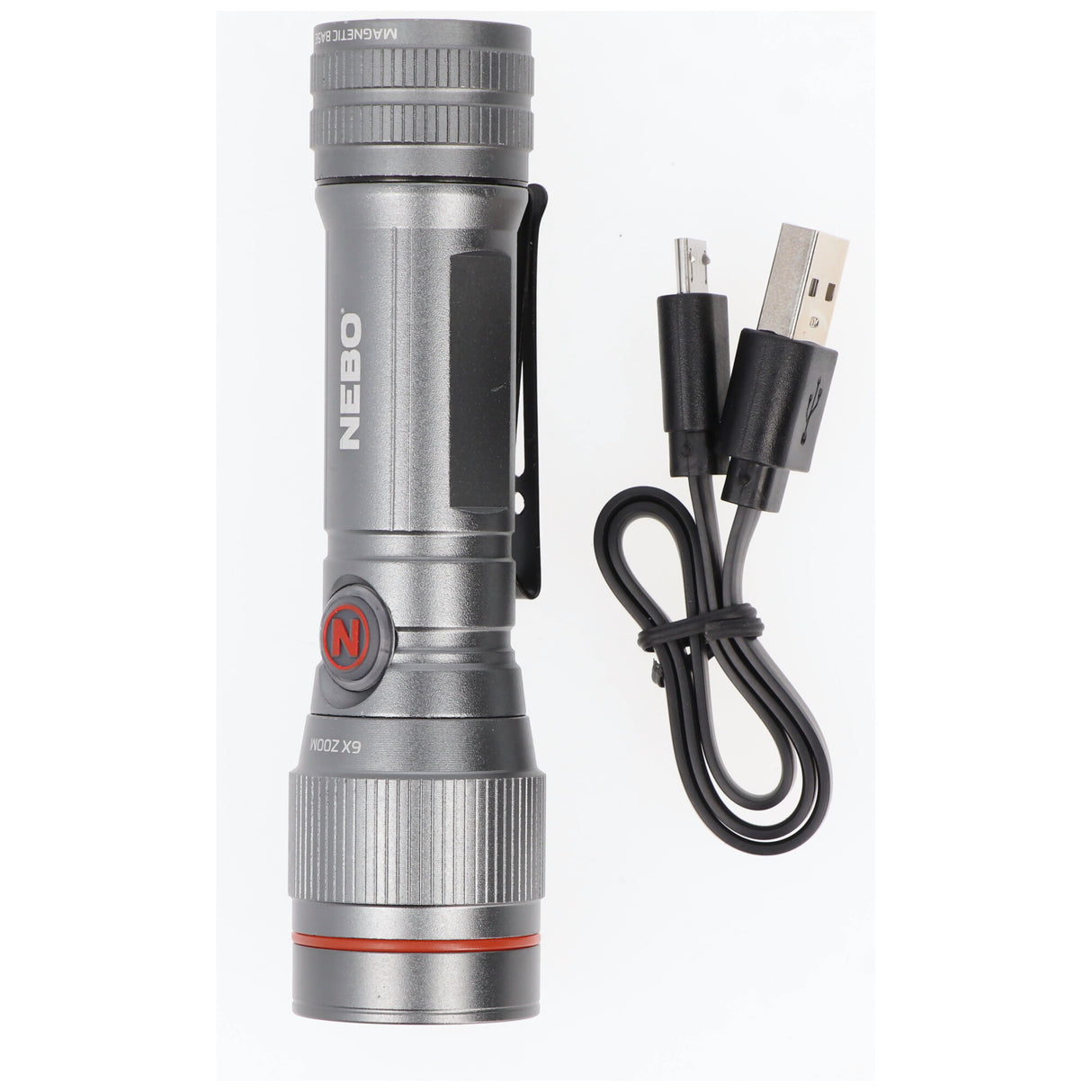 NEBO LED Taschenlampe 450 FLEX mit bis zu 450lm und 237m Leuchtweite integrierter Li-ion Akku 3,7V 600mAh