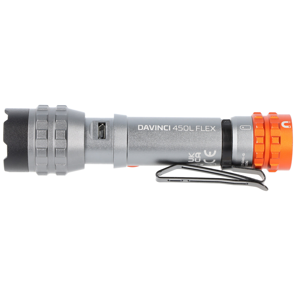 NEBO LED Taschenlampe Davinci 450L Flex mit bis zu 450 Lumen und 237 Meter, mit Li-Ion 14500 Akku