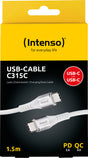 Intenso USB-Kabel „C315C“ – USB-C zu USB-C, 1,5 m, 60 W, 480 Mbit/s, W