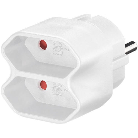 Goobay Euro-Mehrfach-Adapter I Reiseadapter