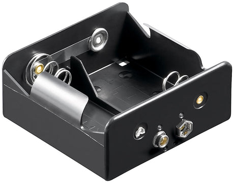 Goobay 2x Batteriehalter - Druckknopf