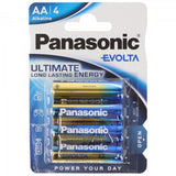 4er Blister Panasonic EVOLTA Batterie die neue Alkaline Batterien Mignon/AA