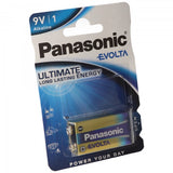 Panasonic Evolta 9V-Block, Alkaline Batterie, 9V Batterie ideal für Rauchmelder, Fernbedienungen