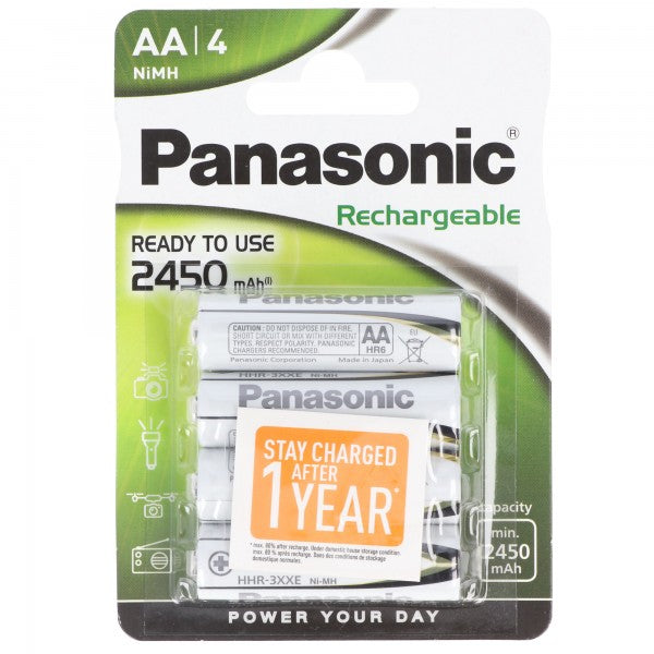 Panasonic HHR-3XXE Evolta AA Mignon 2450mAh 4er Blister HHR-3XXE/4BC