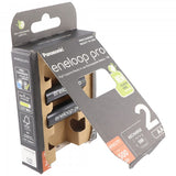 Panasonic eneloop pro, vorgeladen, Retail Blister 2-Pack BK-3HCDE/2BE Akku NiMH, Mignon, AA, HR06, 1.2V und 2500mAh