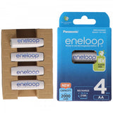 Panasonic eneloop, vorgeladen, Retail Blister (4-Pack) BK-3MCDE/4BE Akku NiMH, Mignon, AA, HR06, 1.2V und 2000mAh 5410853064190