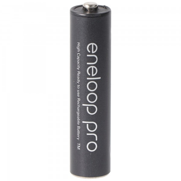 Panasonic eneloop pro, vorgeladen, 2-Pack BK-4HCDE/2BE Akku NiMH, Micro, AAA, HR03, 1.2V und 930mAh