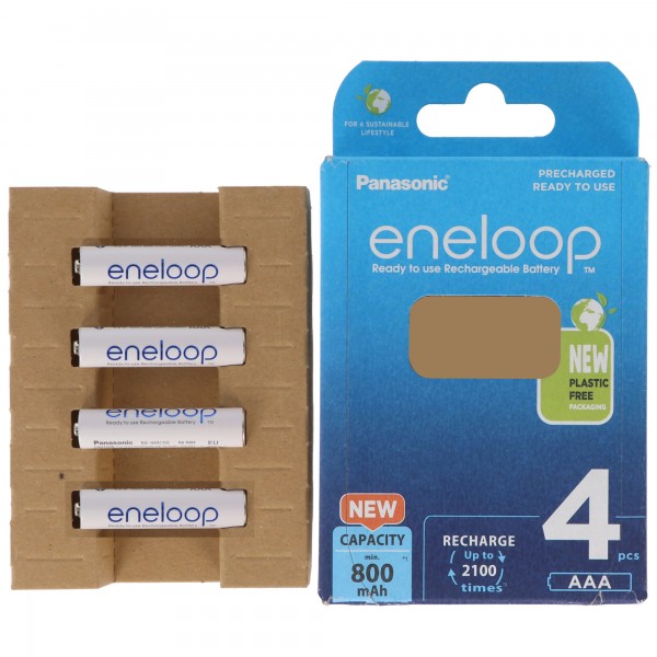 Panasonic (ehem. Sanyo) HR-3UTGA eneloop Standard Akku Mignon/AA 2000mAh 4er +AccuCell Safe