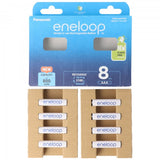 Panasonic eneloop, vorgeladen, Retail Blister und 800mAh 5410853064329 8-Pack BK-4MCDE/8BE Akku NiMH, Micro, AAA, HR03, 1.2V