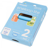Panasonic eneloop lite, vorgeladen, Retail Blister 2-Pack BK-4LCCE/2BE Akku NiMH, Micro, AAA, HR03, 1.2V und 550mAh 5410853064336