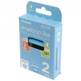 Panasonic eneloop lite, vorgeladen, Retail Blister 2-Pack BK-4LCCE/2BE Akku NiMH, Micro, AAA, HR03, 1.2V und 550mAh 5410853064336