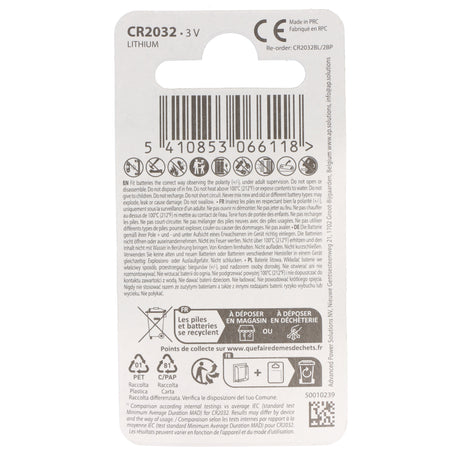 Blaupunkt CR2032 Lithium Batterie 3V 2er-Pack