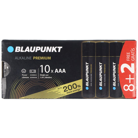 Blaupunkt Alkaline Premium Batterie 1,5V AAA LR03 10er-Pack