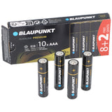 Blaupunkt Alkaline Premium Batterie 1,5V AAA LR03 10er-Pack
