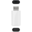 AccuCell Adapter USB 2.0 Micro-B auf USB-C weiß, zum Verbinden eines M
