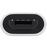 AccuCell Adapter USB 2.0 Micro-B auf USB-C weiß, zum Verbinden eines Micro-USB Gerätes mit einem USB-C Kabel