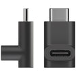 AccuCell Adapter USB-C auf USB-C 90 Grad Winkel, schwarz USB-C-Buchse 
