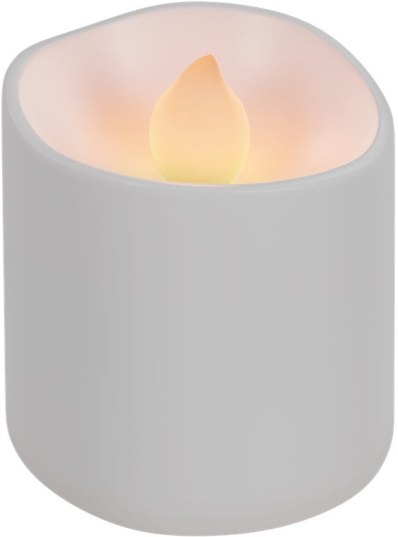 Goobay 6er-Set LED-Teelichter - Kerzen-Set mit Fernbedienung, für den Innenbereich (IP20), warmweiß (2700 K), Aufladung über USB