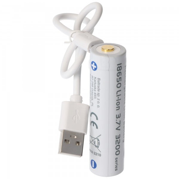 everActive Li-Ion 18650 Akku mit Micro-USB 3,7 Volt 3200mAh