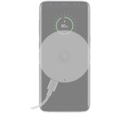 AccuCell Induktionsladegerät für Qi-kompatible Handy, Smartphone und Endgeräte, weiß, Ladestrom 1A