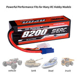 Sunpadow 3S 11,1V Lipo Akku 100C 8200mAh mit EC5 Stecker