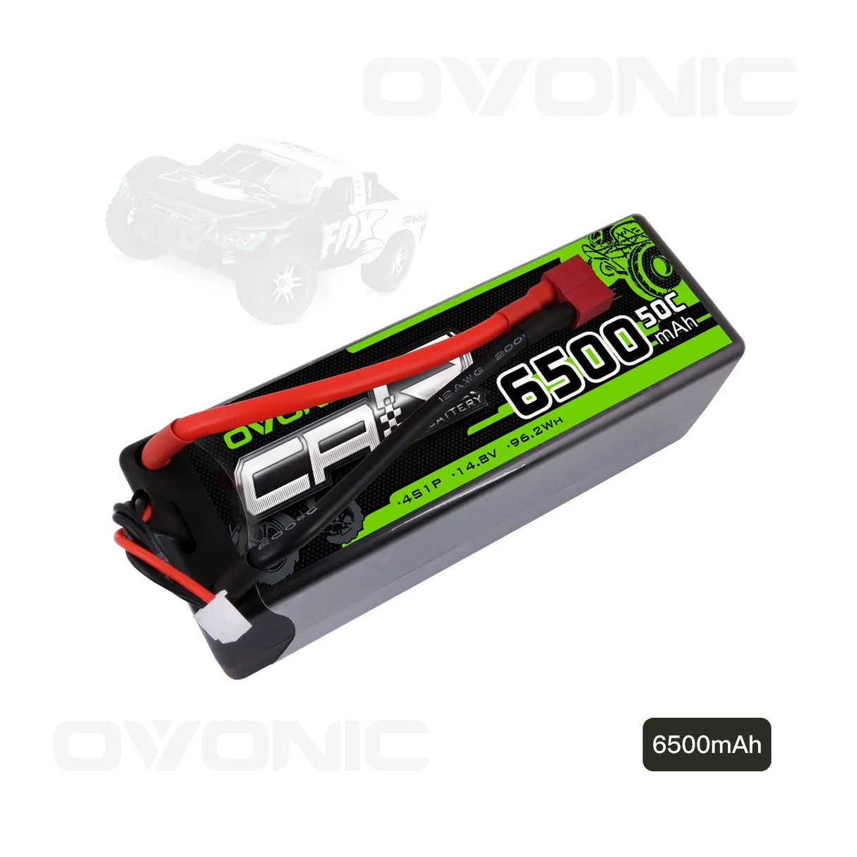 Ovonic Car 4S 6500mAh 14,8V 50C Hardcase LiPo Akku mit Deans-Stecker