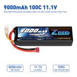 Zeee 3S 9000mAh 11,1V 100C Deans Lipo Akku
