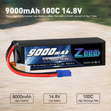 Zeee 4S 9000mAh 14,8V 100C EC5 Softcase (2 Stück)