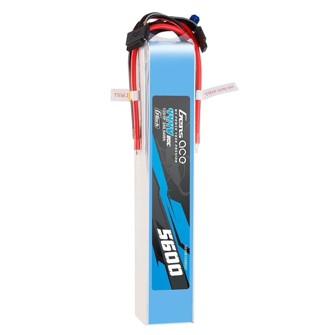 GensAce G-Tech 12S LiPo Akku 5600mAh 44,4V 80C 12S1P LIPO-Akku