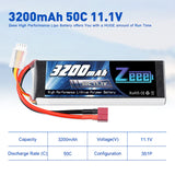 Zeee 3S 3200mAh 11,1V 50C Deans Lipo Akku (2 Stück)