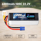 Zeee 6S 6000mAh 22,2V 100C Lipo Akku EC5 (2 Stück)