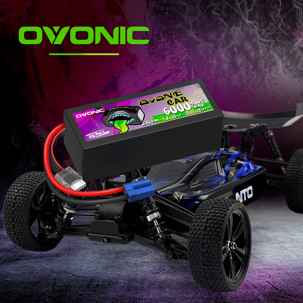 Ovonic Rebel 4S 6000mAh 100C 14,8V Hardcase Lipo EC5