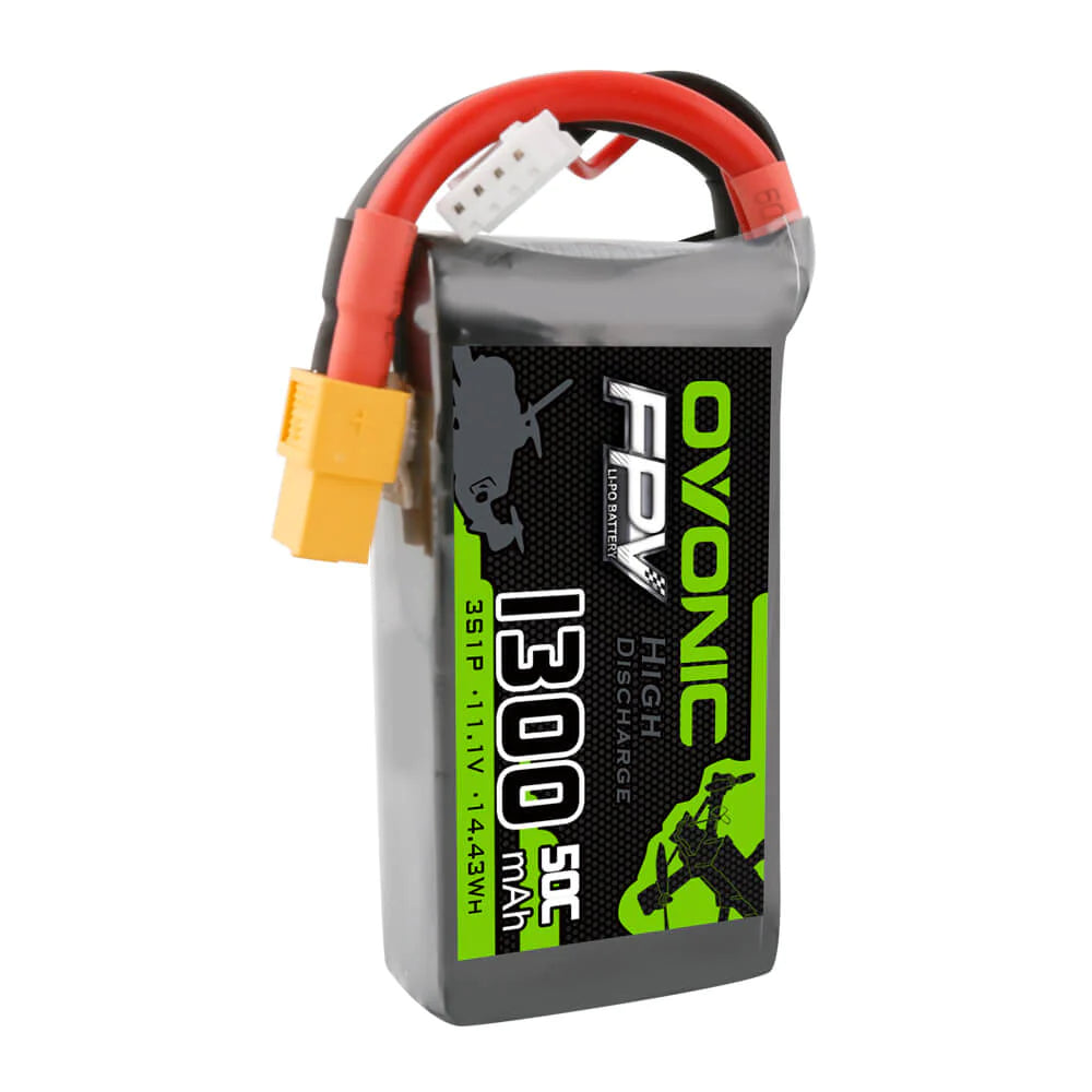 Ovonic FPV 3S 1300mAh 50C 11,1V XT60 LiPo Akku