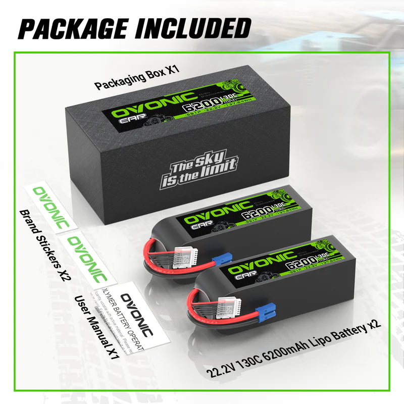 6200mAh / 6S / EC5