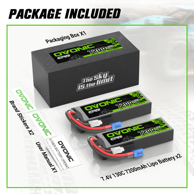 7200mAh / 2S / EC5