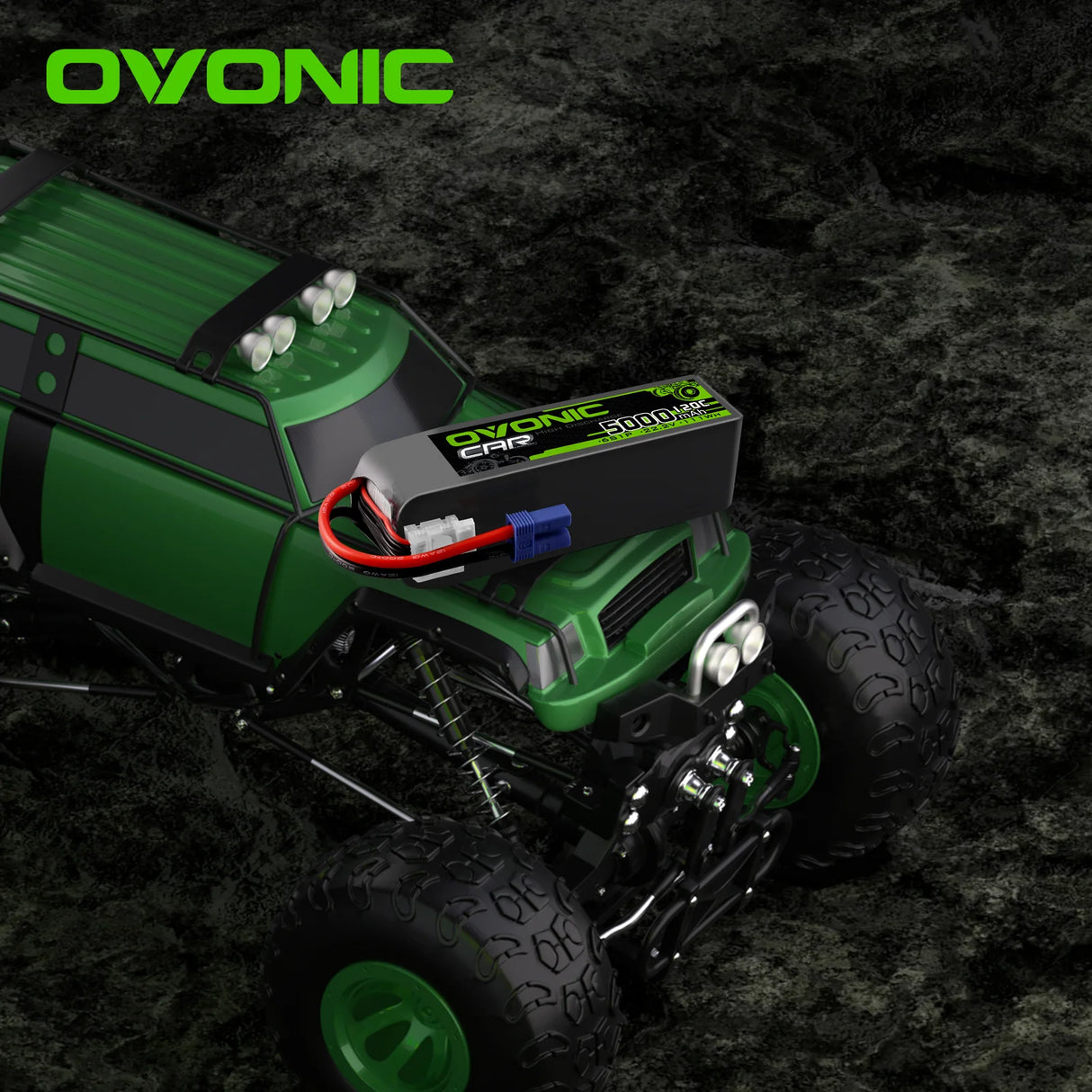 Ovonic Car 6S 5000mAh 22,2V 120C Lipo-Akkupack mit EC5-Stecker (2 Stück)