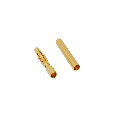 Mylipo 5 Paar 2mm Goldkontaktstecker