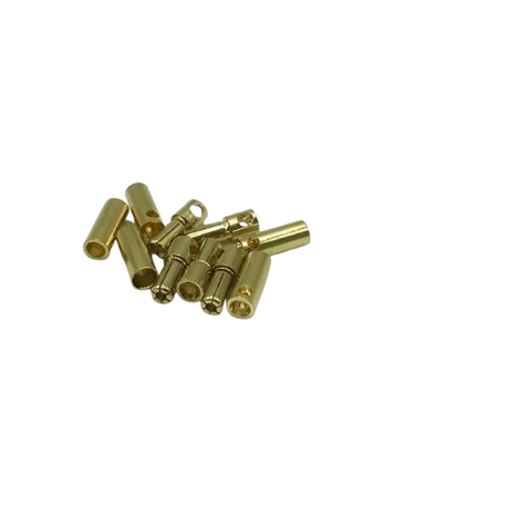 Mylipo 5 Paar 5,5mm Goldkontaktstecker