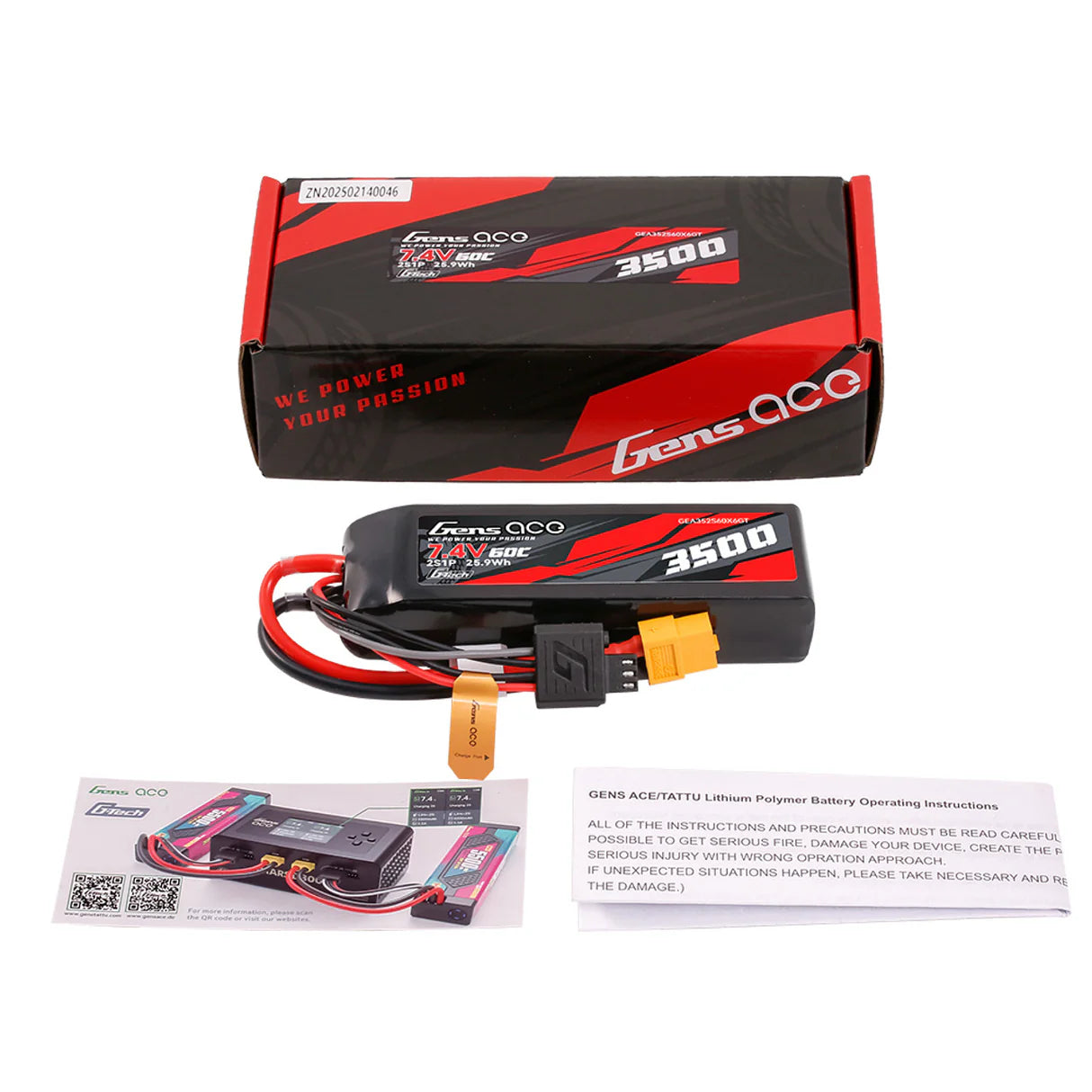 3500mAh / 2S / XT60